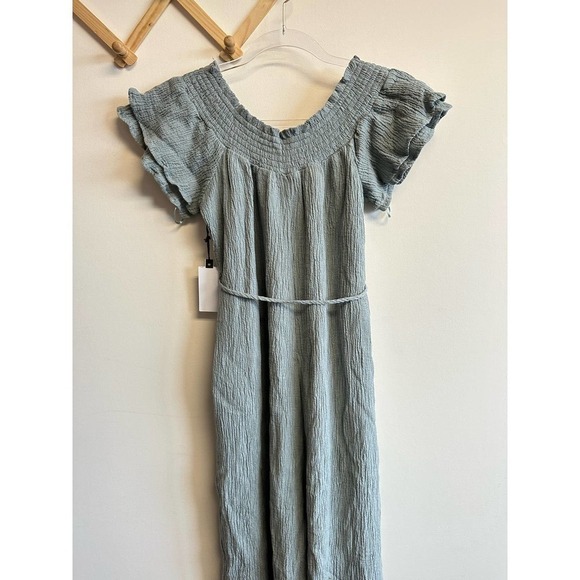 NEW ASTR the label Maura Jumpsuit in Slate Size Small Crepe Lightweight - Picture 12 of 13